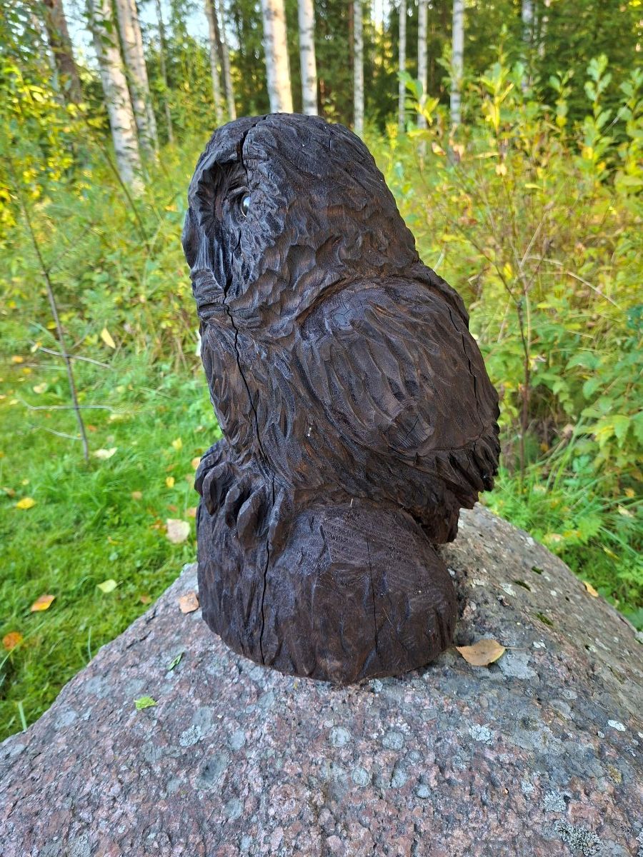 Moottorisahaveistos, pöllö - Image 2