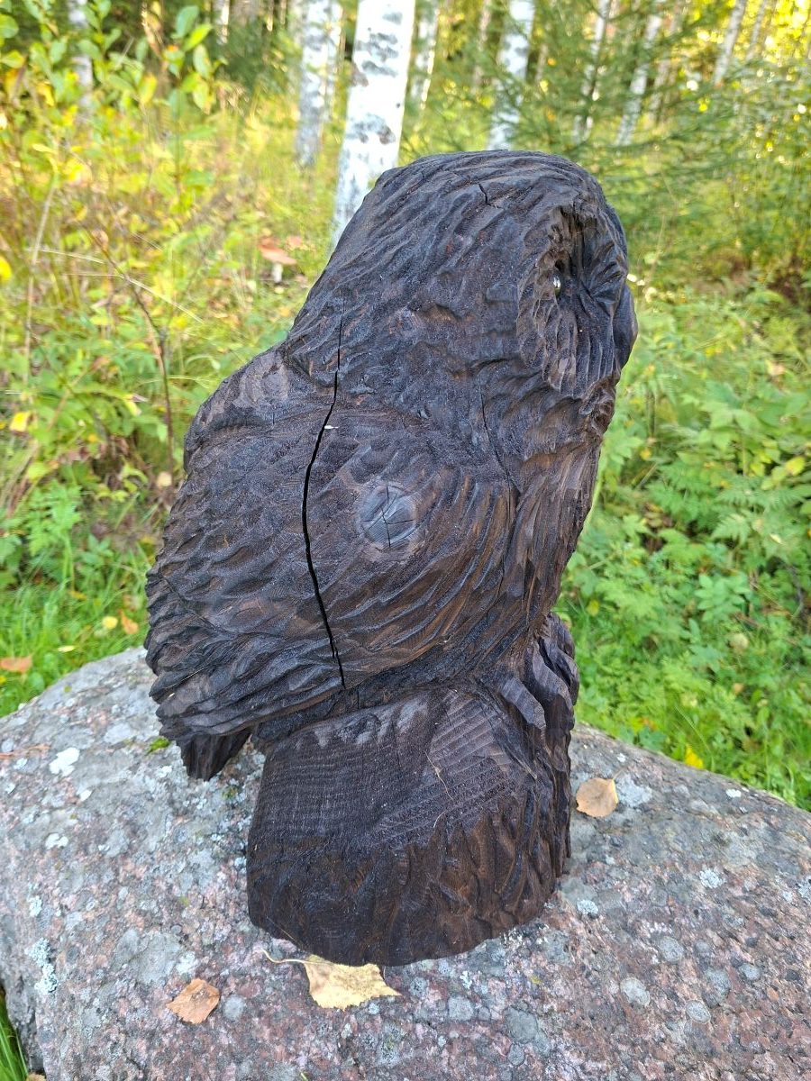 Moottorisahaveistos, pöllö - Image 3